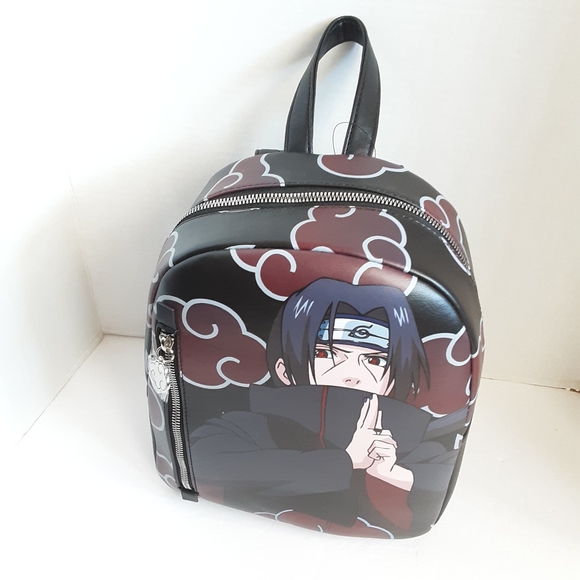 Hot Topic Bags Naruto Shippuden Itachi Akatsuki Mini Backpack Nwt